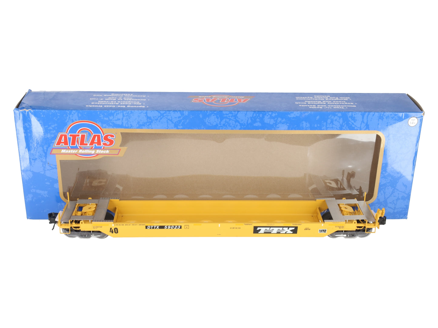 Atlas 3003028-4 O TTX "next load any road" 40' Rebuilt Well Car #459214 EX/Box