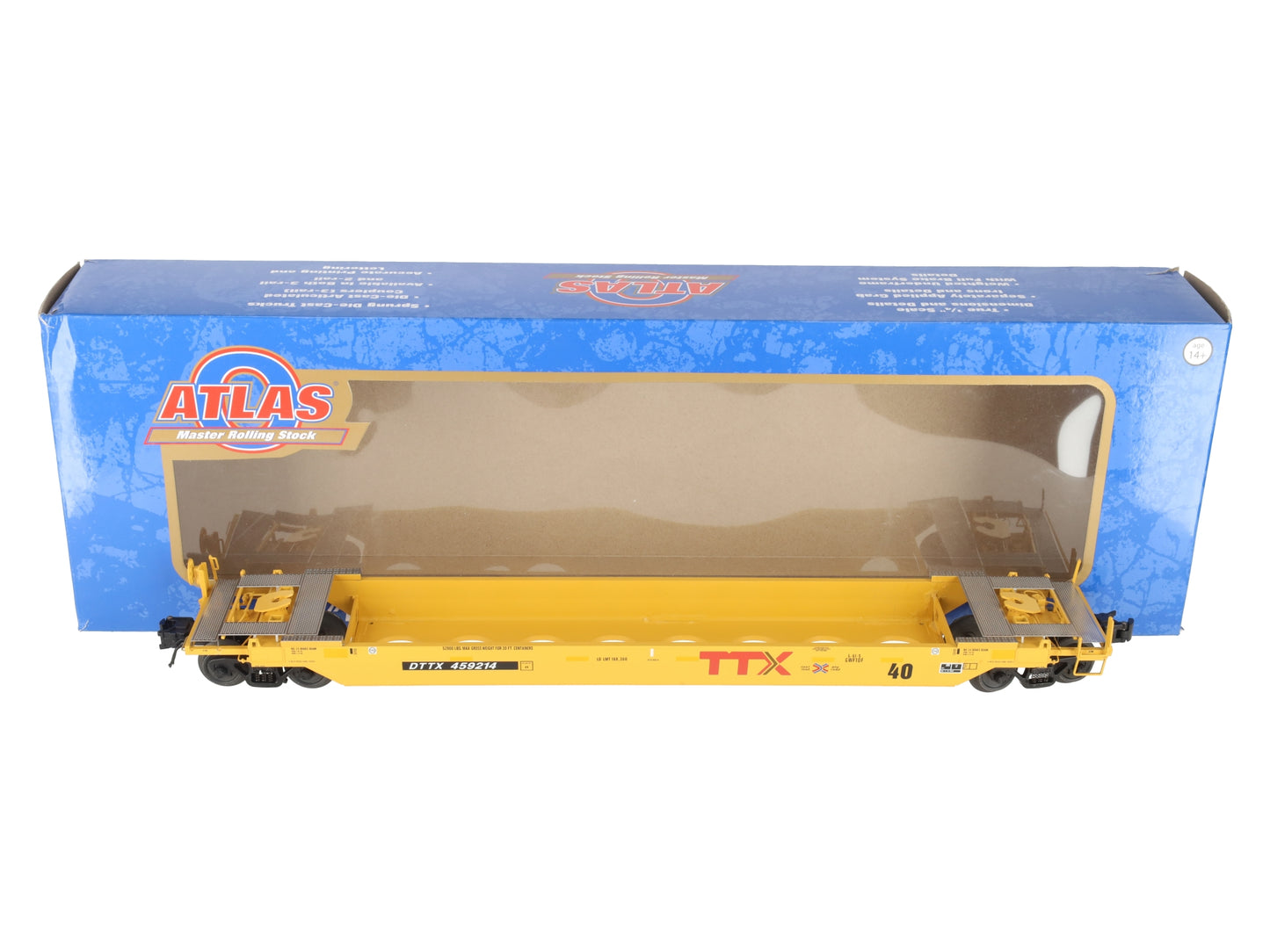 Atlas 3003029-1 O TTX Early Logo 40' Rebuilt Well Car #59023 EX/Box