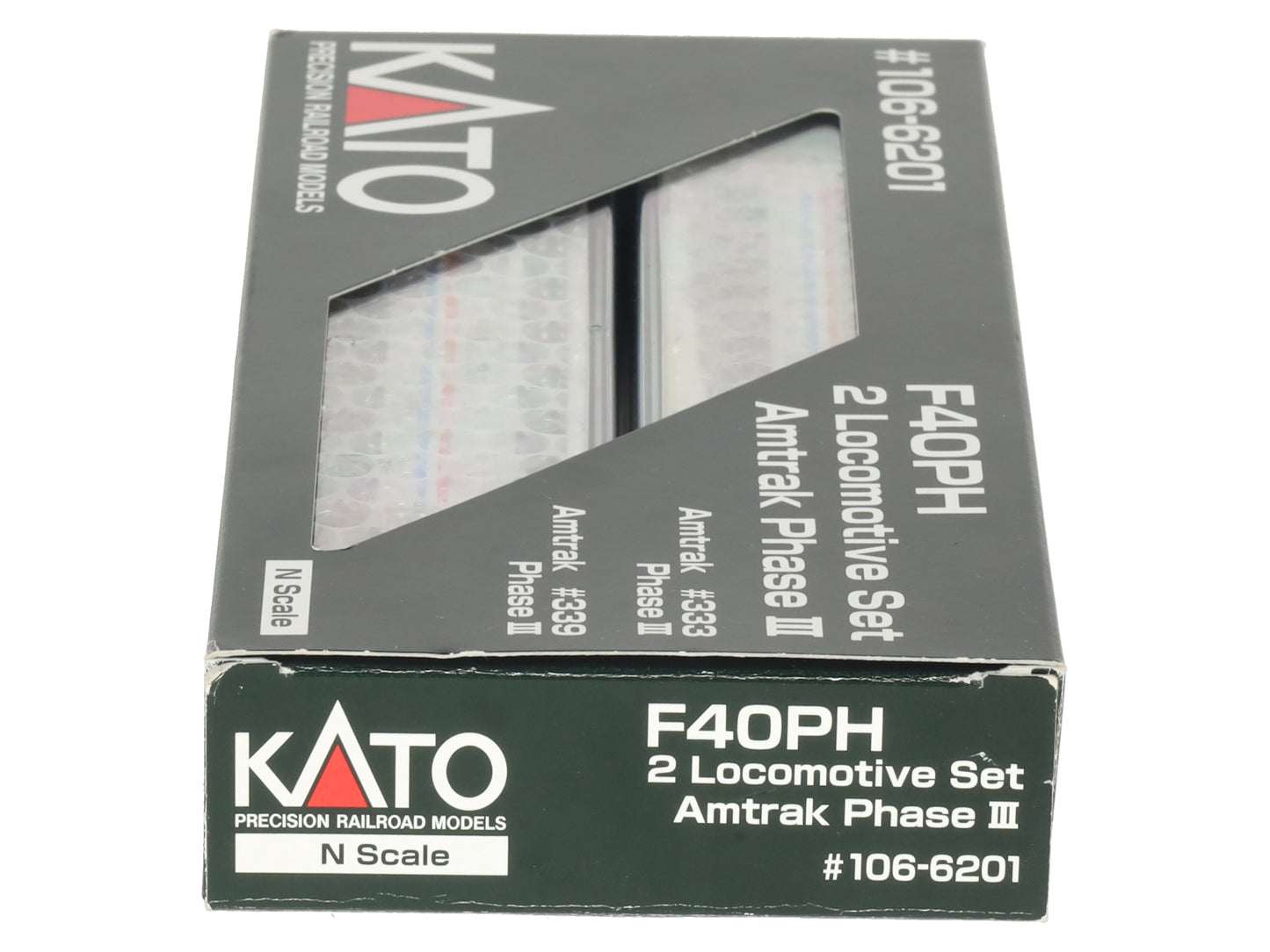 Kato 106-6201 N Amtrak Phase III F40PH Diesel Locomotive Set EX/Box