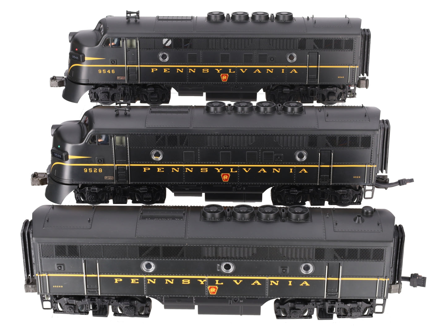 MTH 20-2218-1 O PRR F-3 ABA Diesel Engine Set w/PS1 #9628, 9528B, 9546 LN/Box