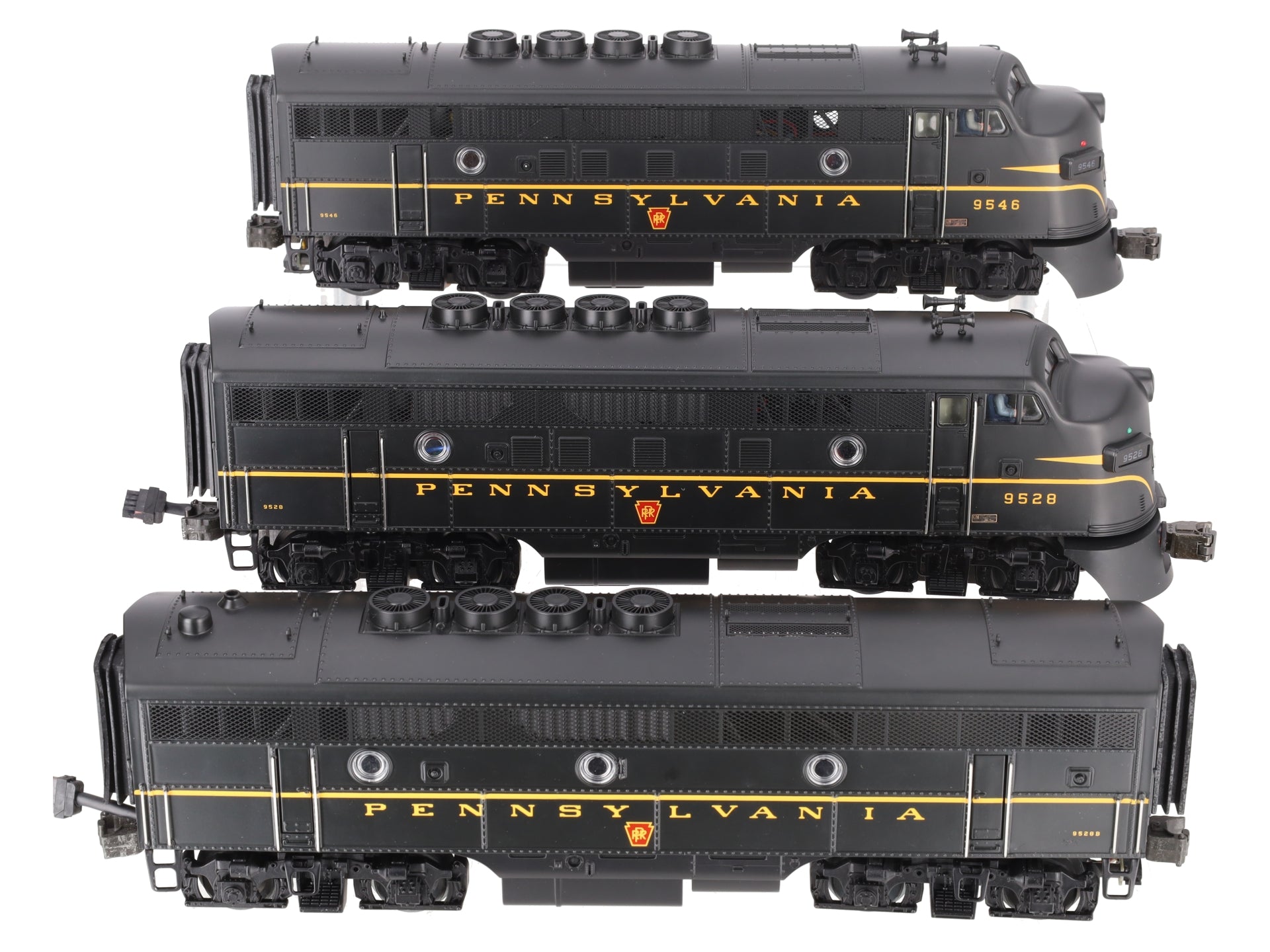 MTH 20-2218-1 O PRR F-3 ABA Diesel Engine Set w/PS1 #9628, 9528B, 9546 LN/Box