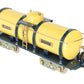 MTH 11-30092 O Gauge American Flyer Tank Lines Yellow/Blue Tank Car #4010 LN/Box