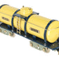 MTH 11-30092 O Gauge American Flyer Tank Lines Yellow/Blue Tank Car #4010 LN/Box