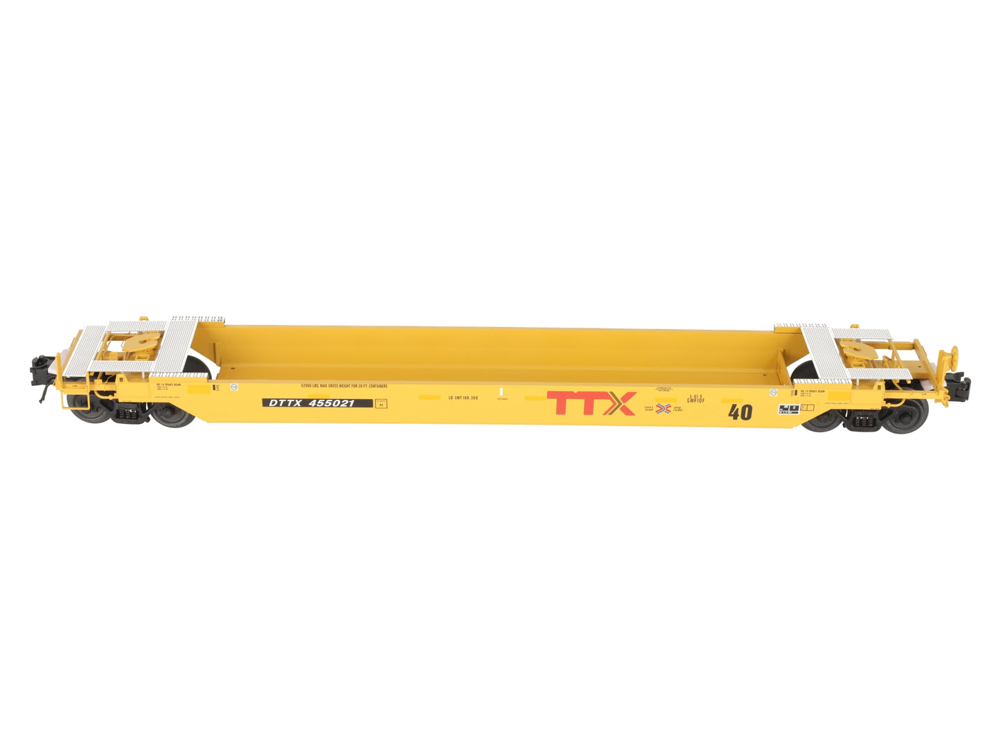 Atlas 3003028-3 O TTX "next load any road" 40' Rebuilt Well Car #455021 EX/Box