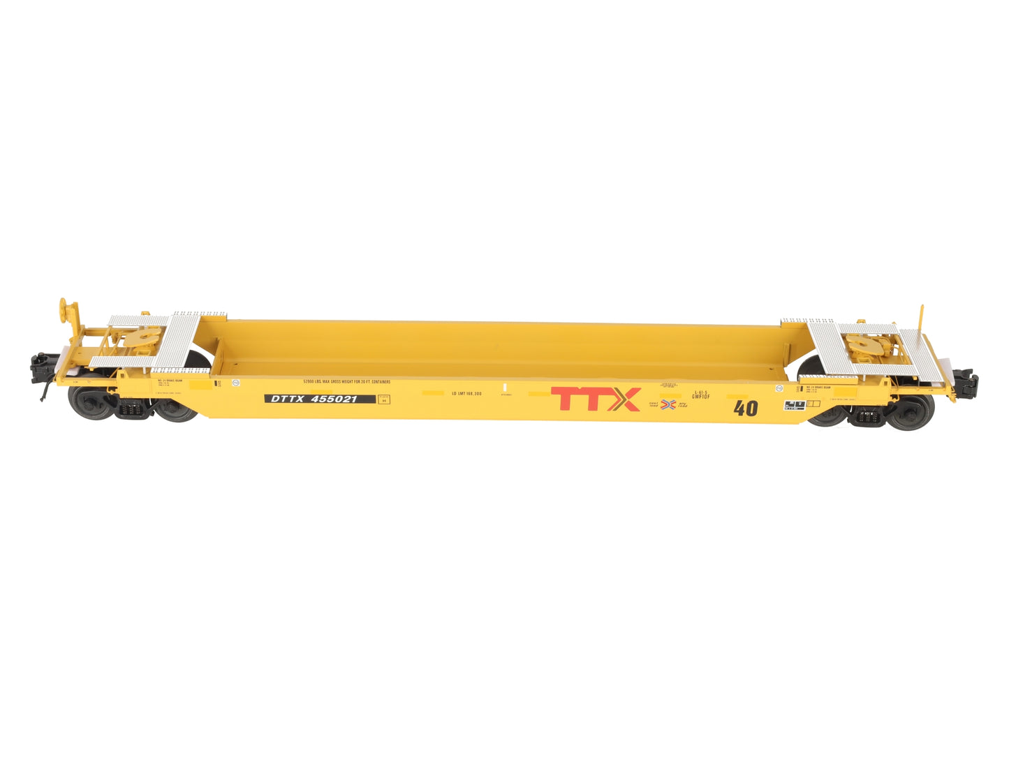 Atlas 3003028-3 O TTX "next load any road" 40' Rebuilt Well Car #455021 EX/Box