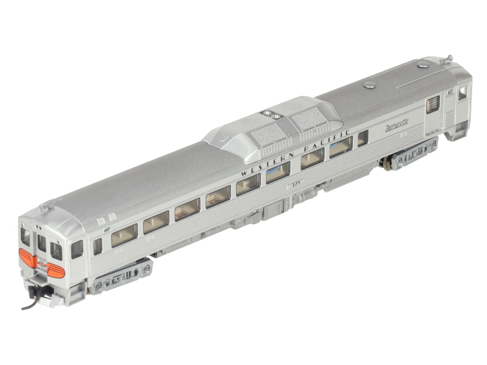Kato 106-3014 N Scale Western Pacific Rail Diesel Car Set #375, 376 w/DCC EX/Box