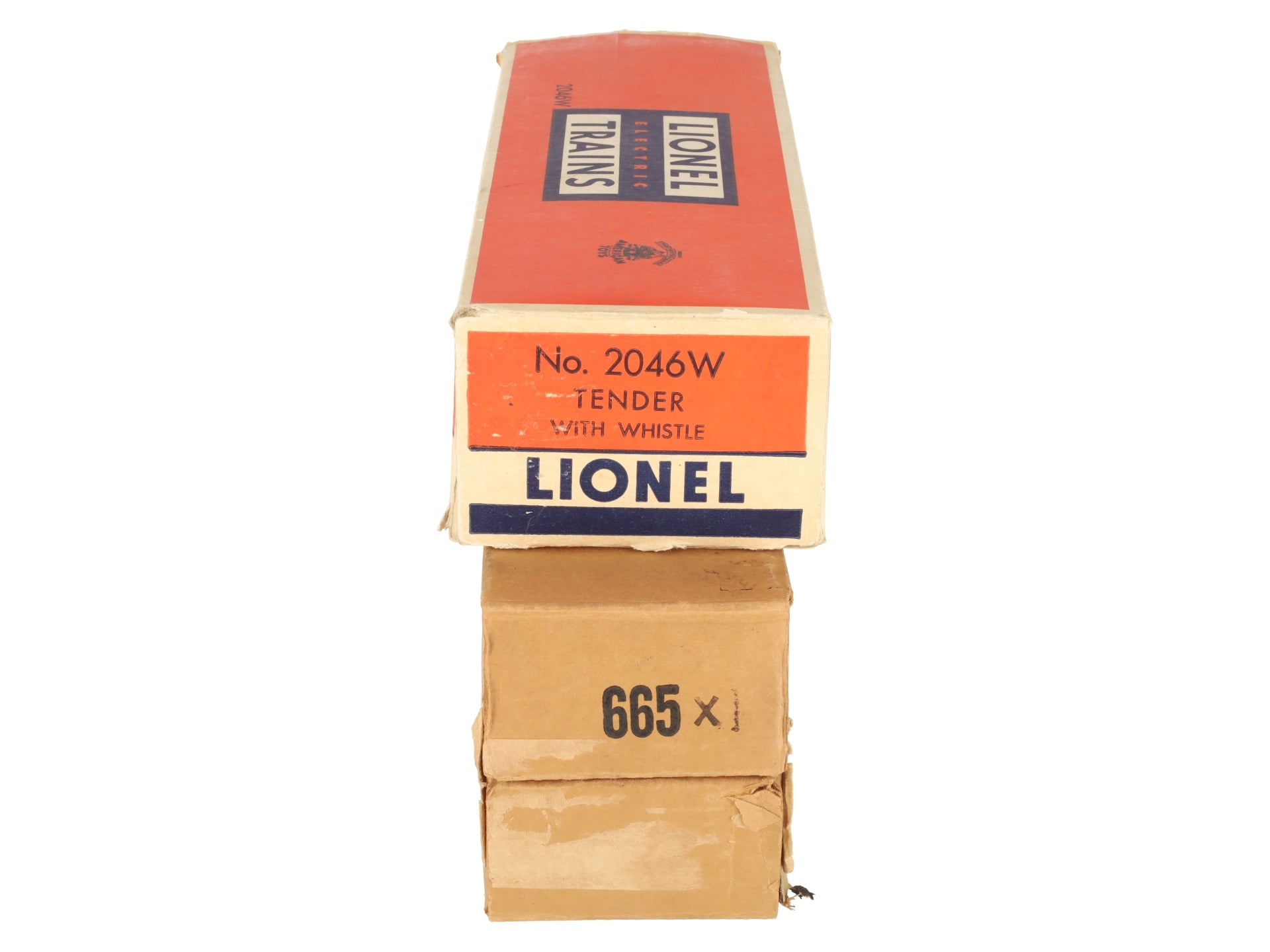 Lionel 665 Vintage O 4-6-4 Steam Locomotive w/2046W Tender VG/Box