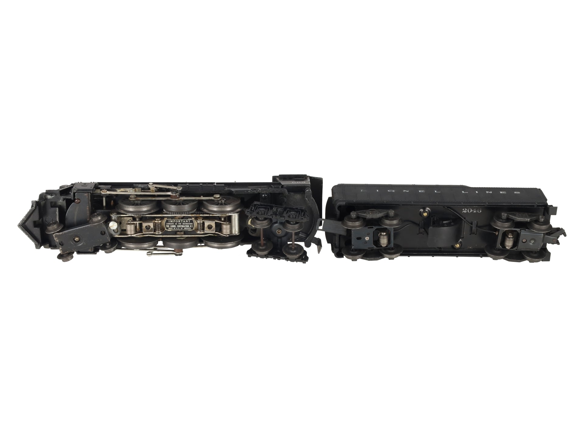 Lionel 665 Vintage O 4-6-4 Steam Locomotive w/2046W Tender VG/Box