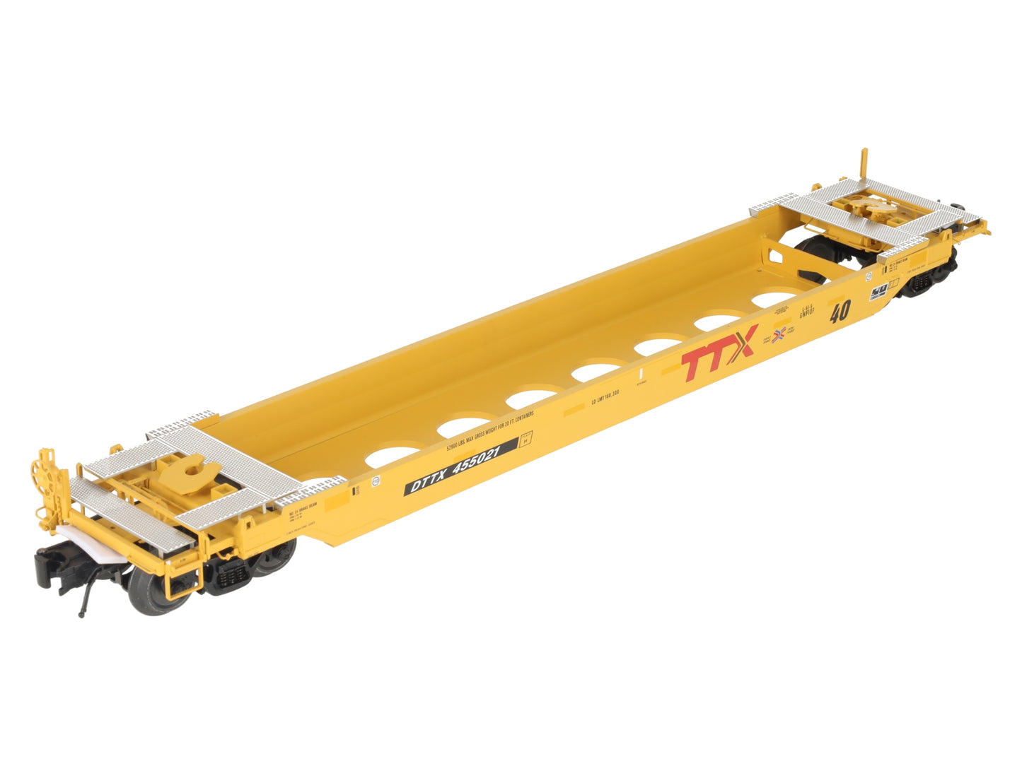 Atlas 3003028-3 O TTX "next load any road" 40' Rebuilt Well Car #455021 EX/Box