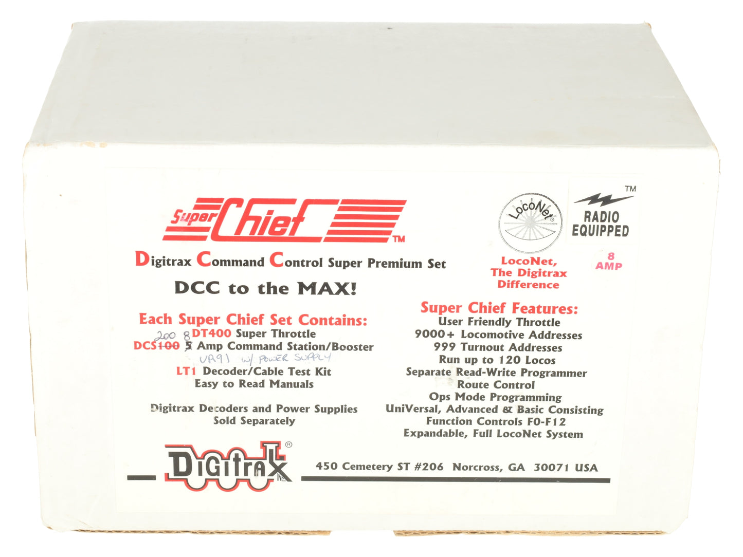 Digitrax DG580 G Super Chief Command Control Super Premium Set EX/Box