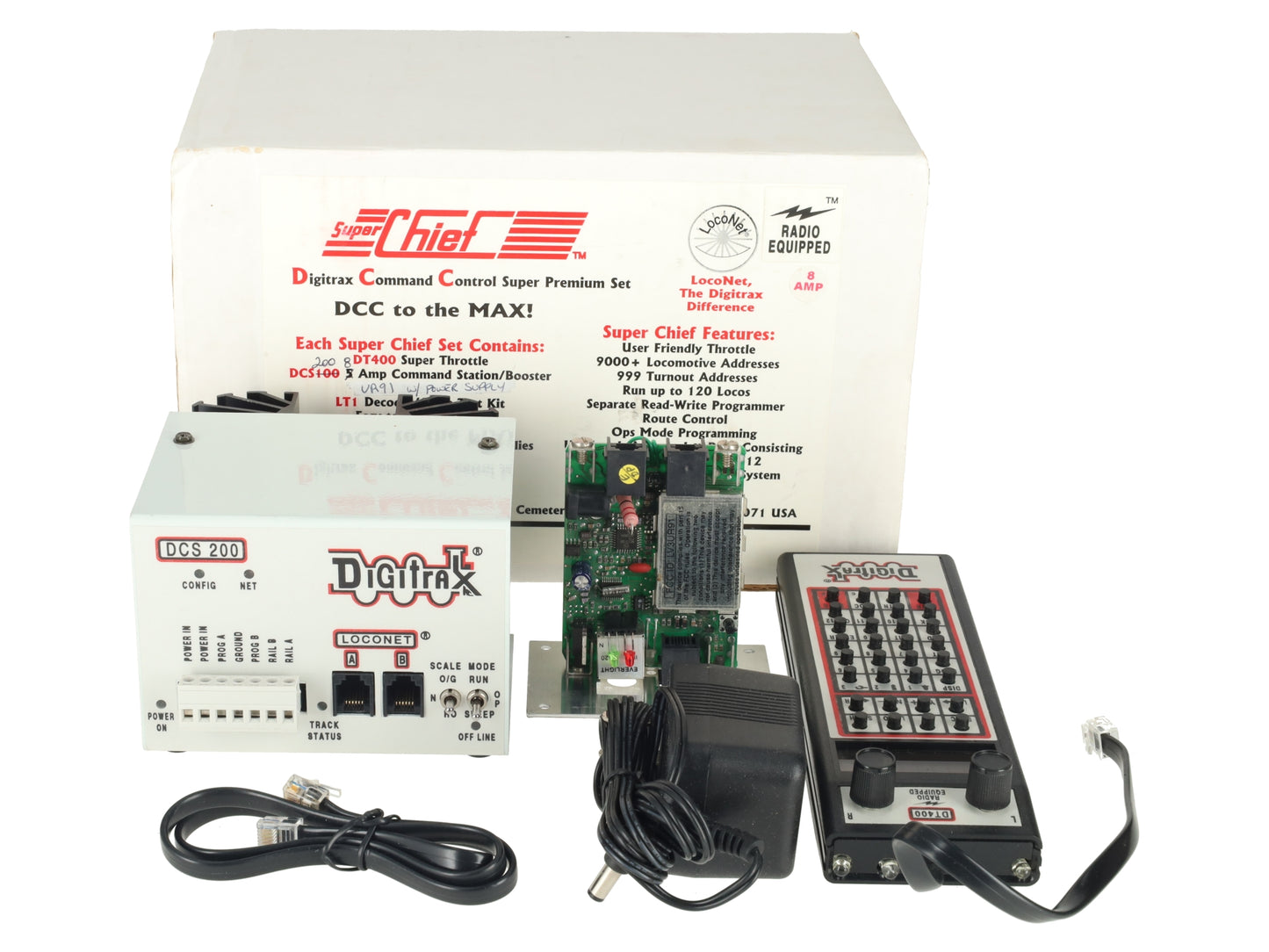 Digitrax DG580 G Super Chief Command Control Super Premium Set EX/Box