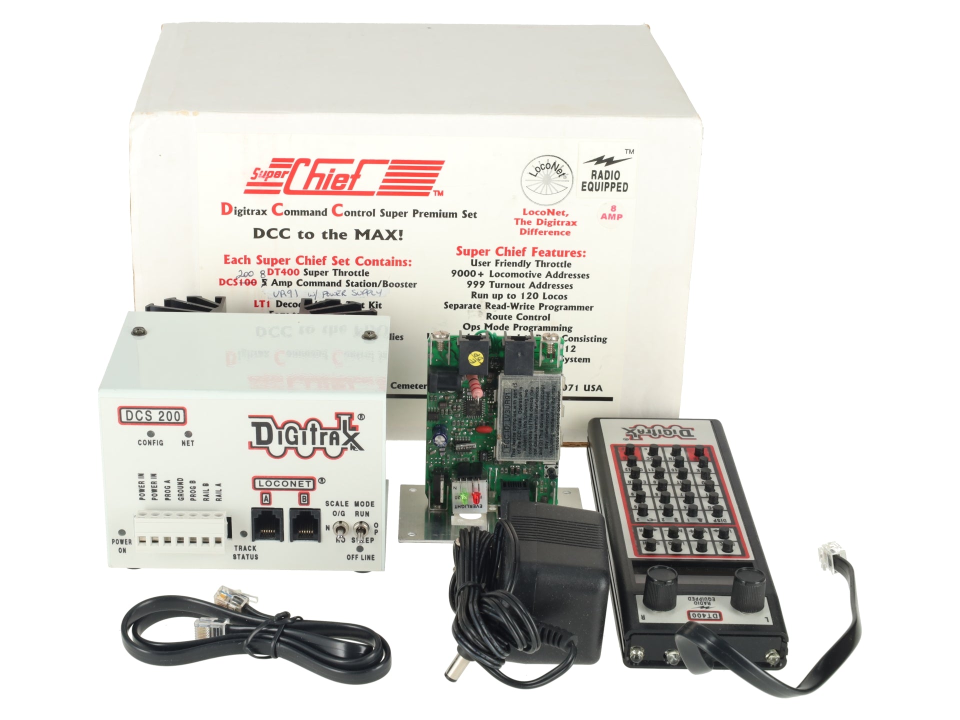 Digitrax DG580 G Super Chief Command Control Super Premium Set EX/Box