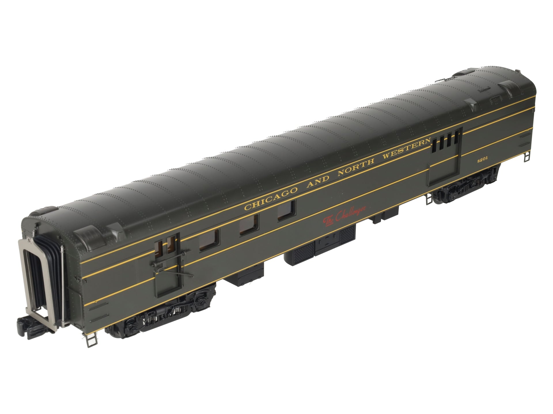 MTH 20-68129 O Scale Chicago Northwestern 70’ ABS RPO Passenger Car (Smooth)