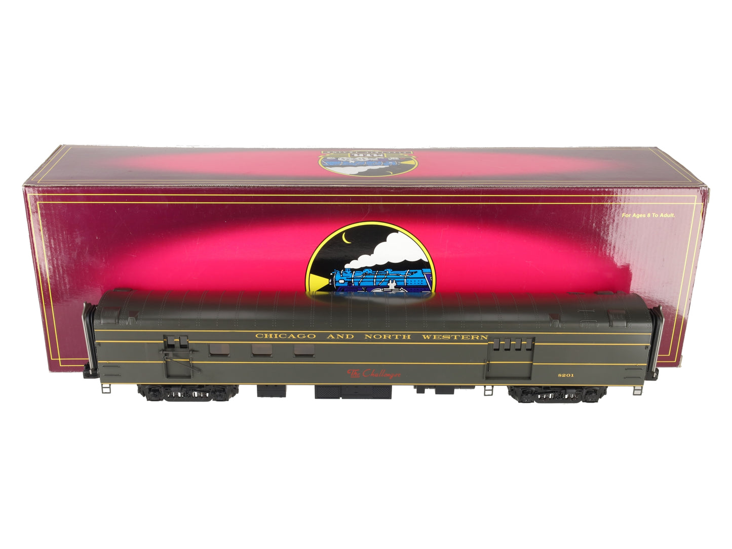 MTH 20-68129 O Scale Chicago Northwestern 70’ ABS RPO Passenger Car (Smooth)