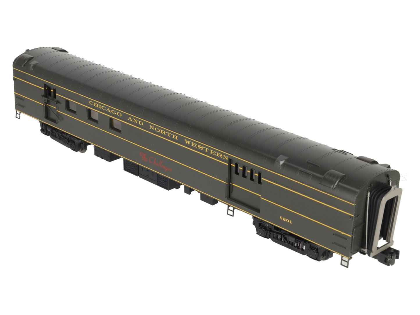 MTH 20-68129 O Scale Chicago Northwestern 70’ ABS RPO Passenger Car (Smooth)