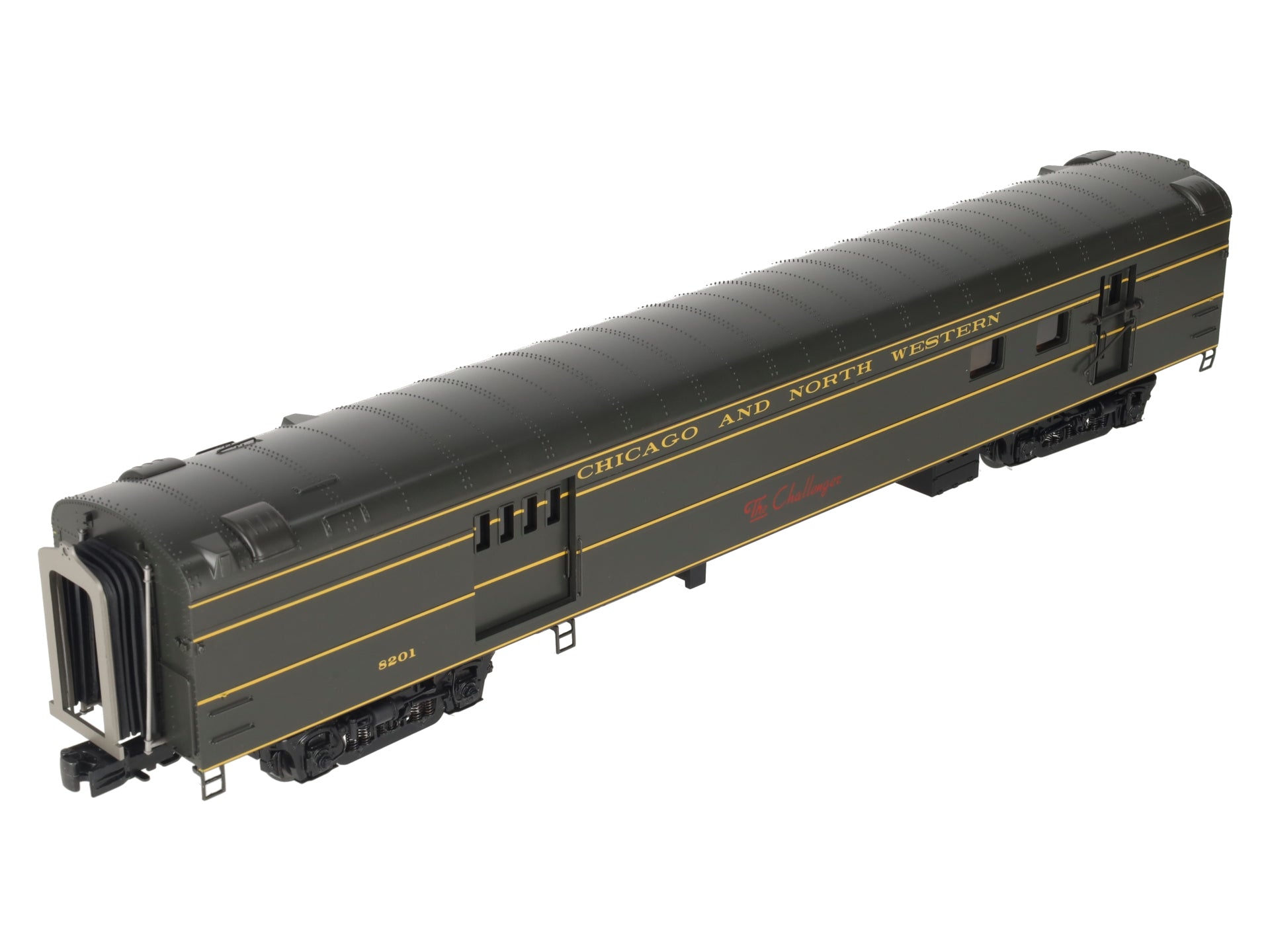MTH 20-68129 O Scale Chicago Northwestern 70’ ABS RPO Passenger Car (Smooth)