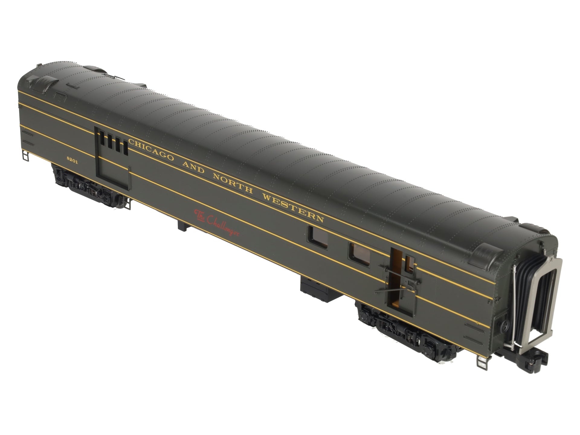 MTH 20-68129 O Scale Chicago Northwestern 70’ ABS RPO Passenger Car (Smooth)