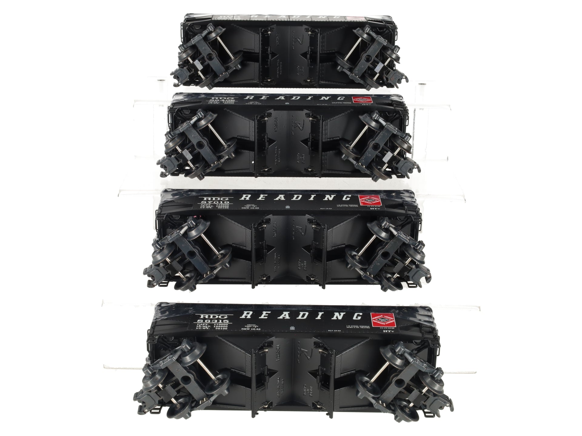 K-Line K6251-1931A Reading Die-Cast Hopper 4-Pack LN/Box