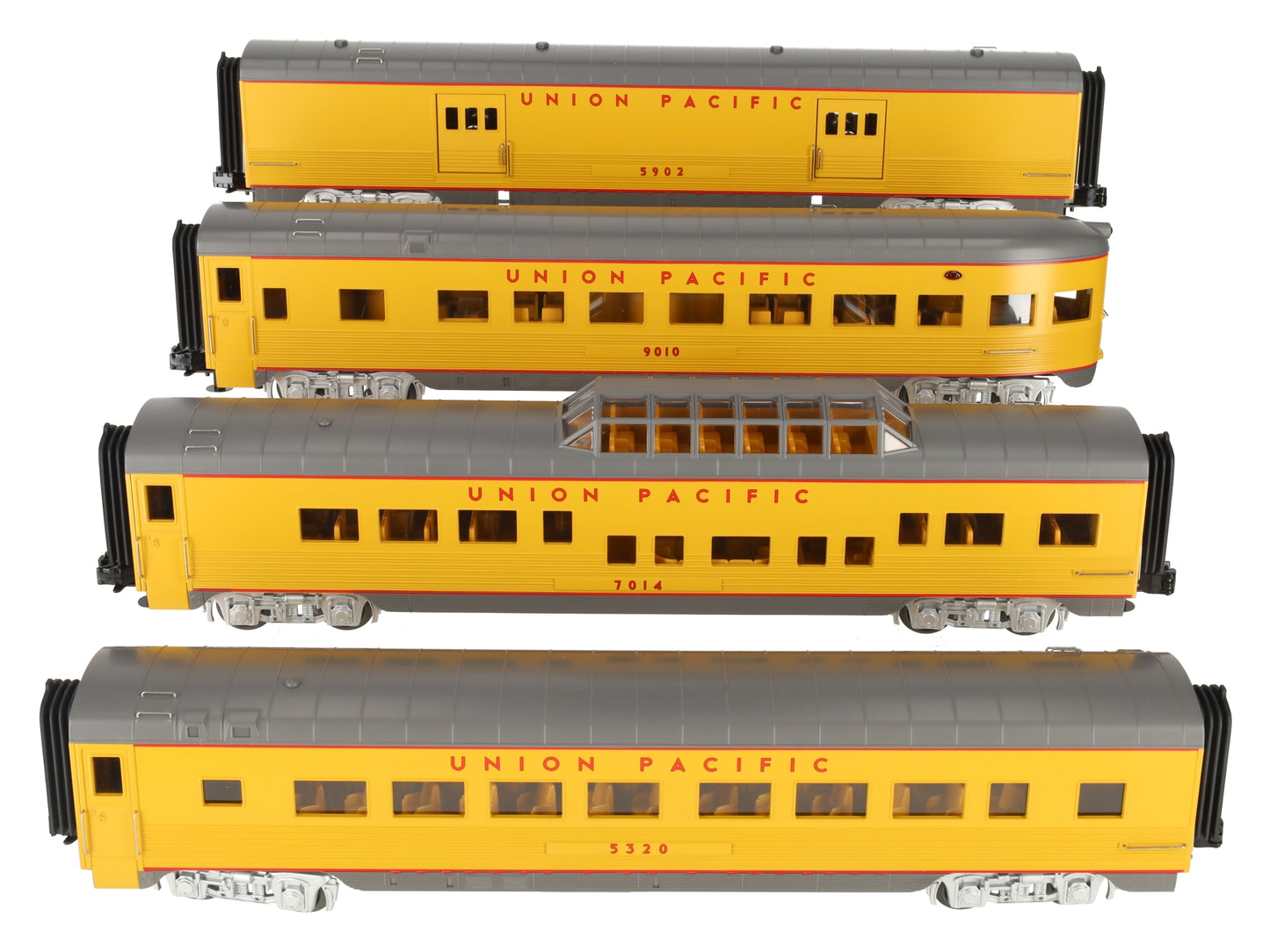 MTH 30-67658 O Union Pacific 60' Streamlined ABS Passenger Car Set (Set of 4) LN/Box