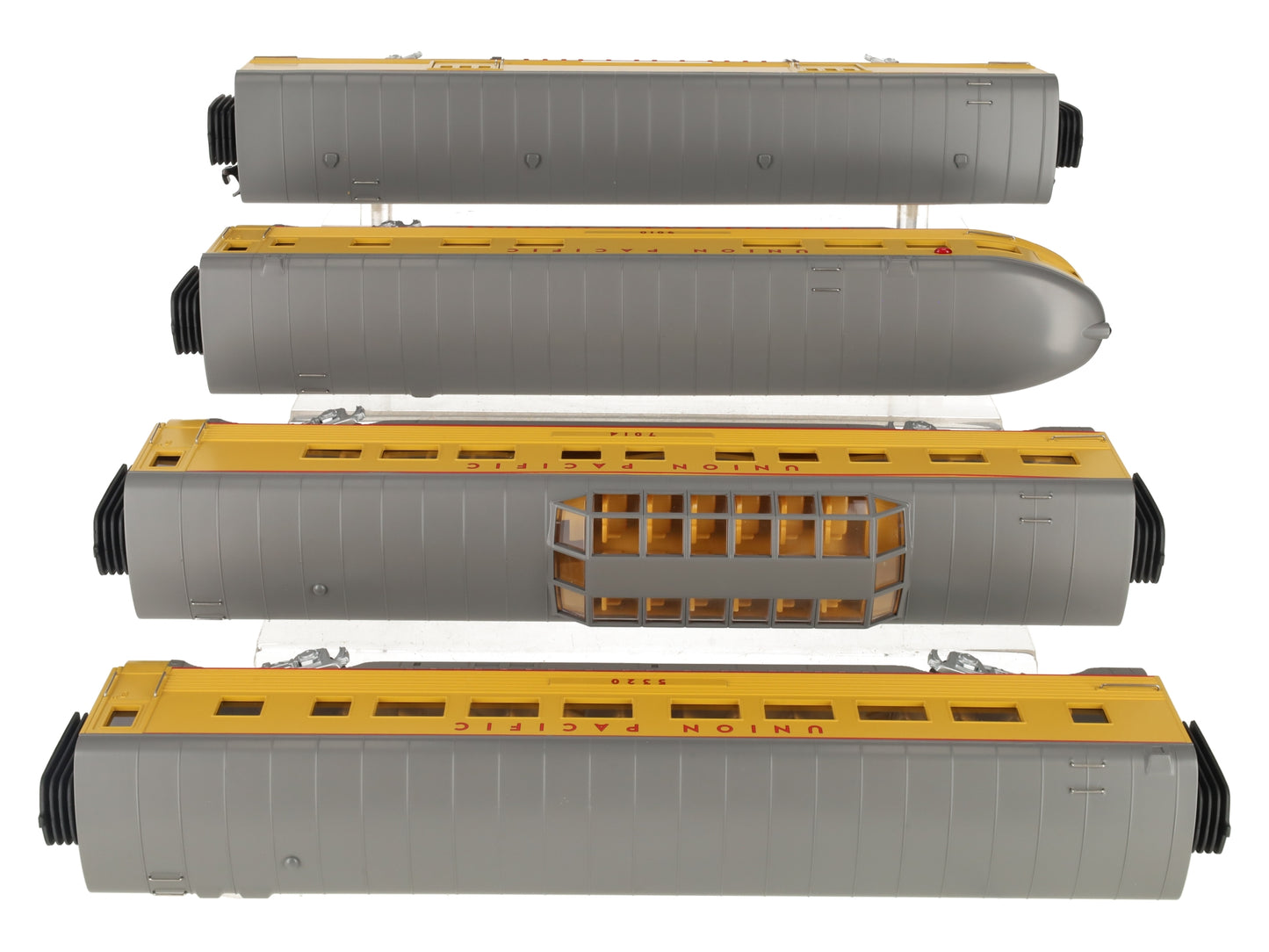 MTH 30-67658 O Union Pacific 60' Streamlined ABS Passenger Car Set (Set of 4) LN/Box