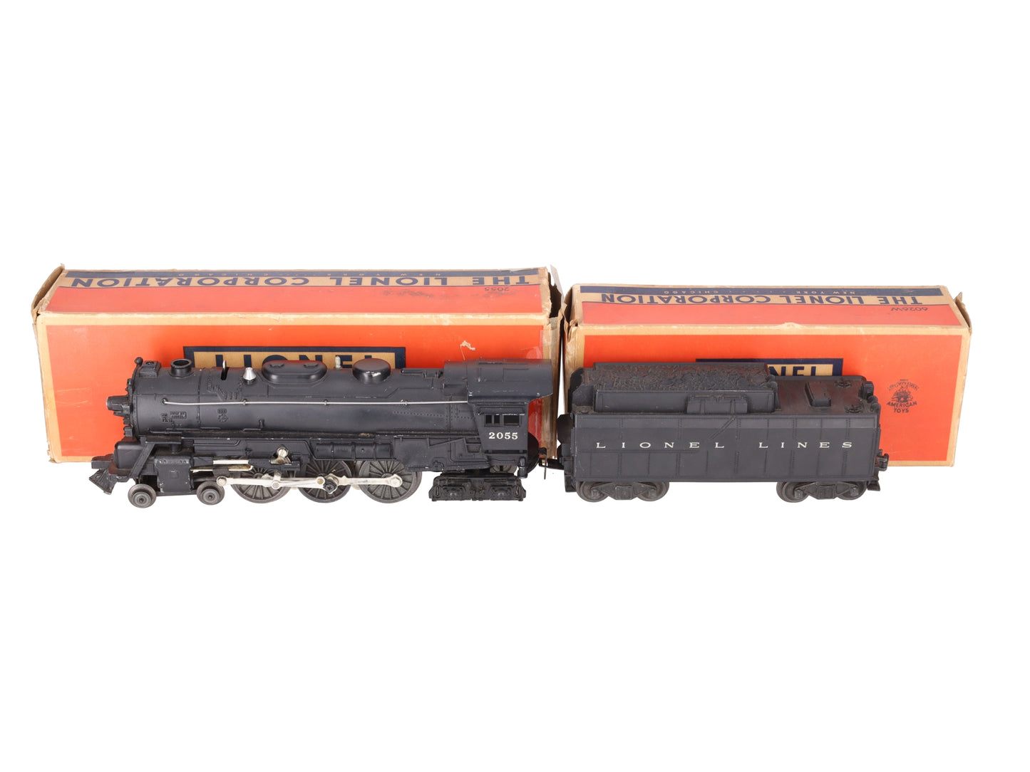 Lionel 2055 Vintage O 4-6-4 Hudson Steam Locomotive with 6026W Tender VG/Box