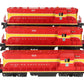 Lionel 6-28509 O Gauge FEC GP7 Triple Lashup Diesel Locomotive Set #607/608/609 VG