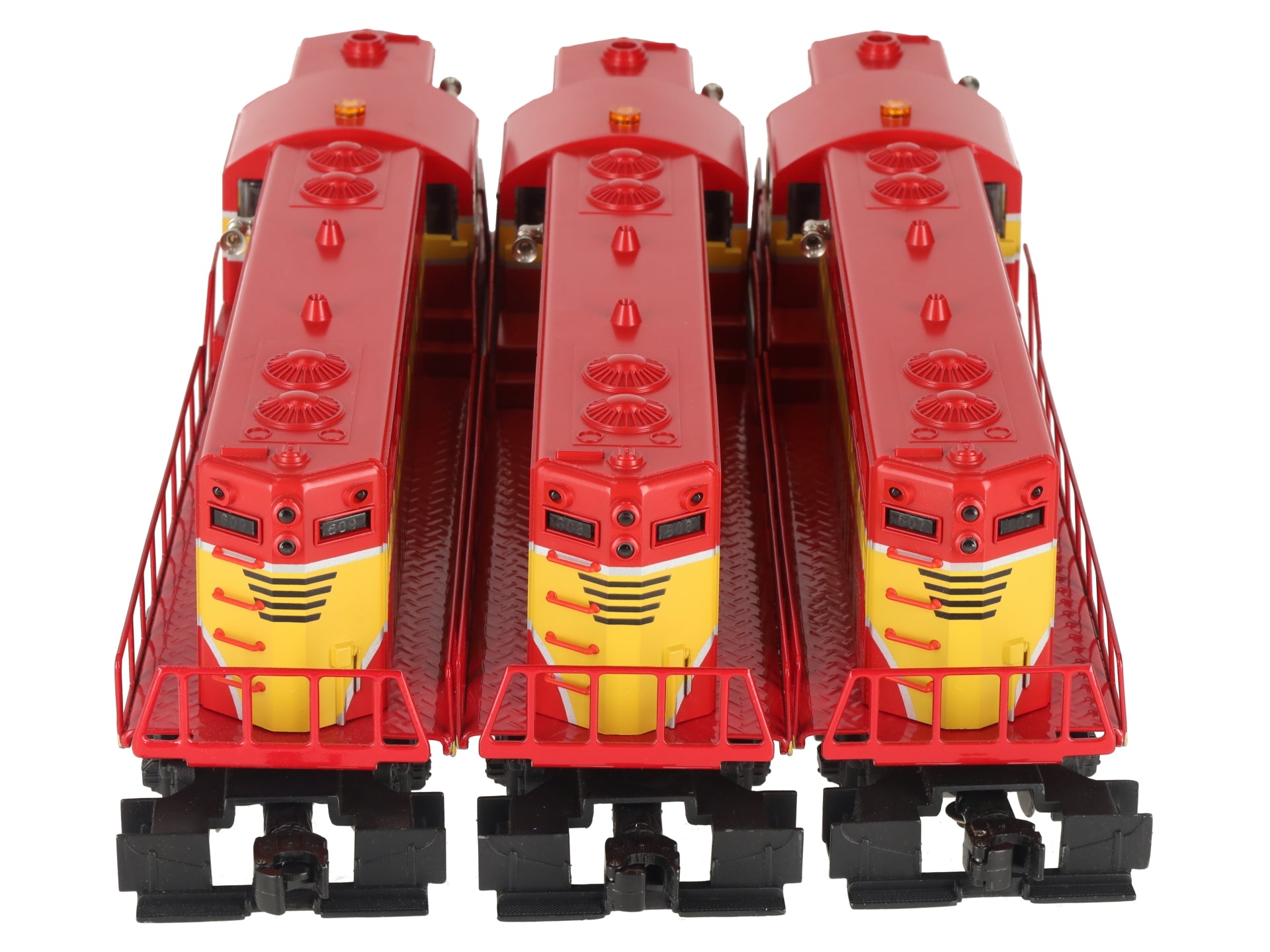 Lionel 6-28509 O Gauge FEC GP7 Triple Lashup Diesel Locomotive Set #607/608/609 VG