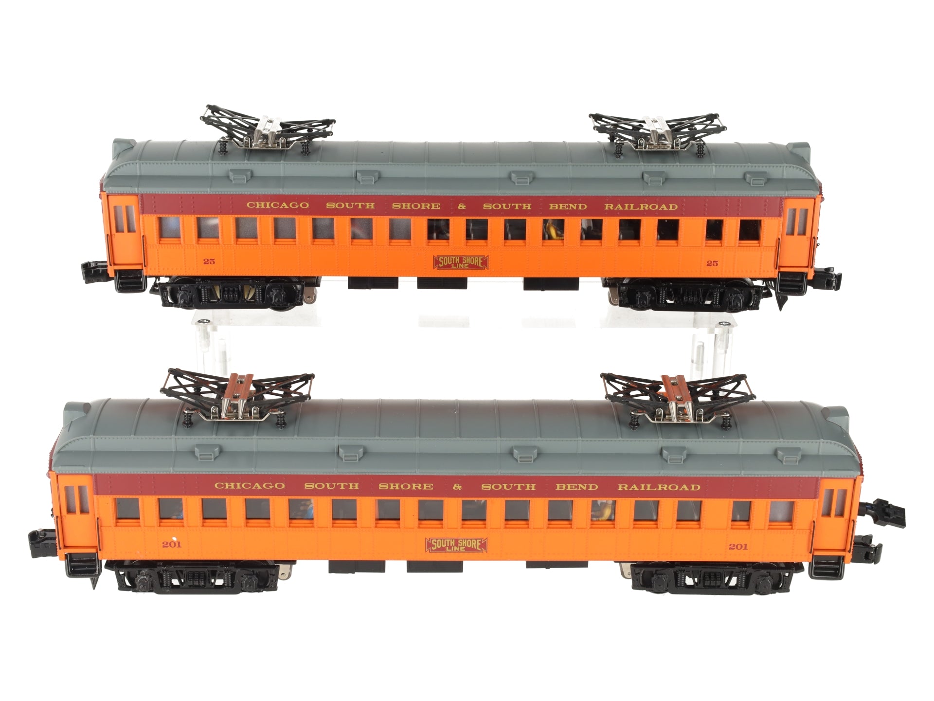 Lionel 6-21329 Chicago South Shore & South Bend Interurban Cars (Set of 2) EX/Box