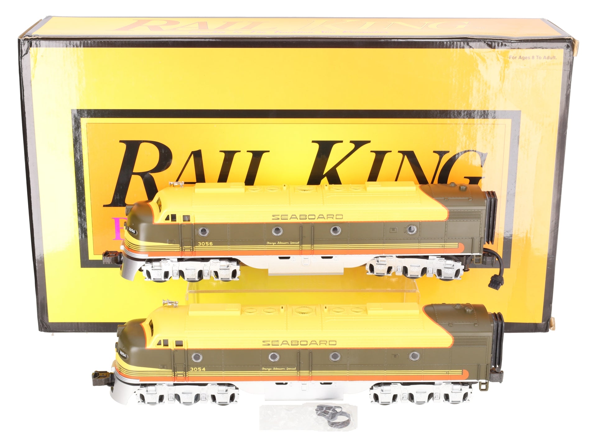 MTH 30-2181-1 Seaboard E-8 AA Diesel Engine Set w/PS1 #3053/3054 EX/Box