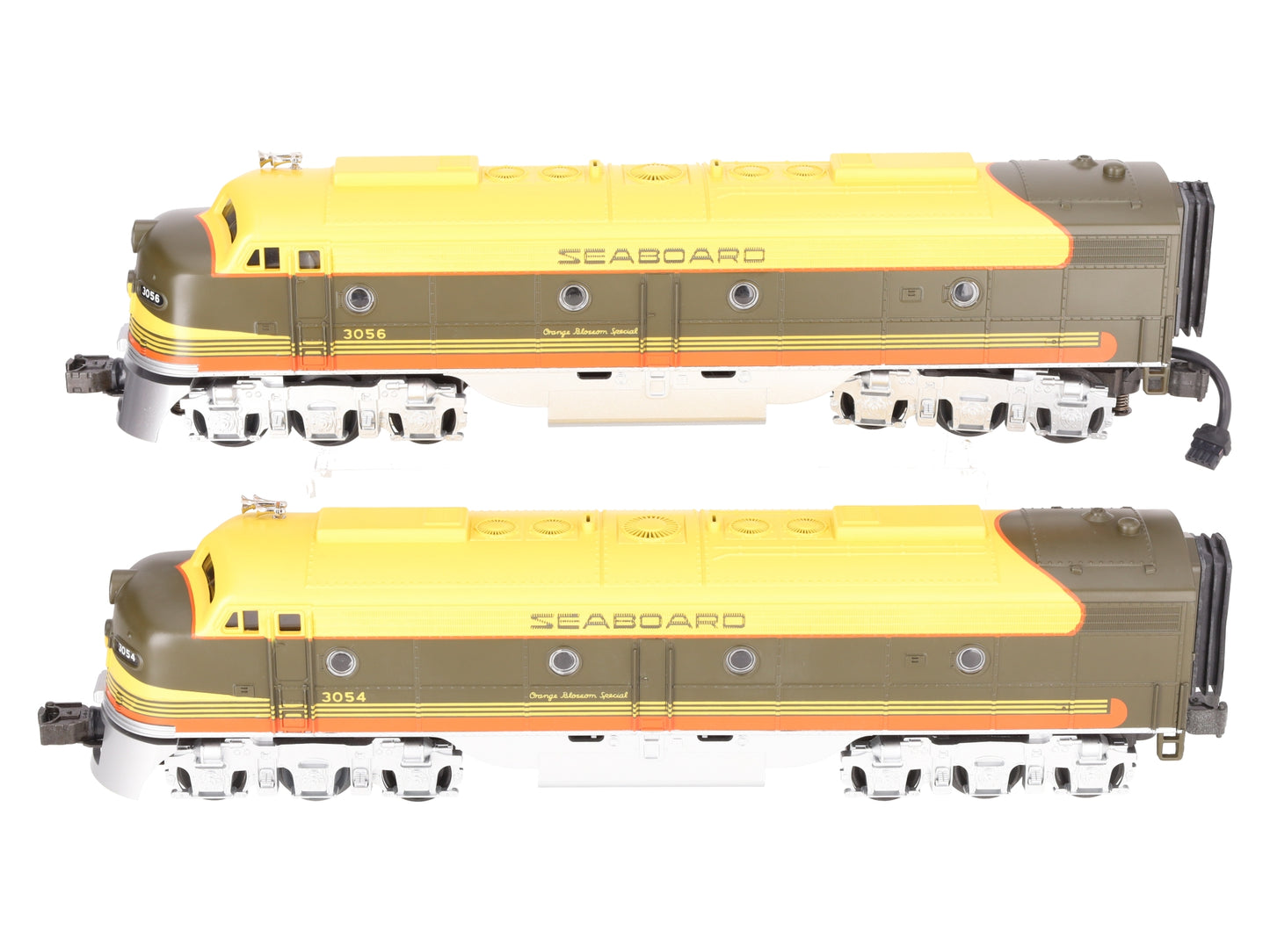 MTH 30-2181-1 Seaboard E-8 AA Diesel Engine Set w/PS1 #3053/3054 EX/Box