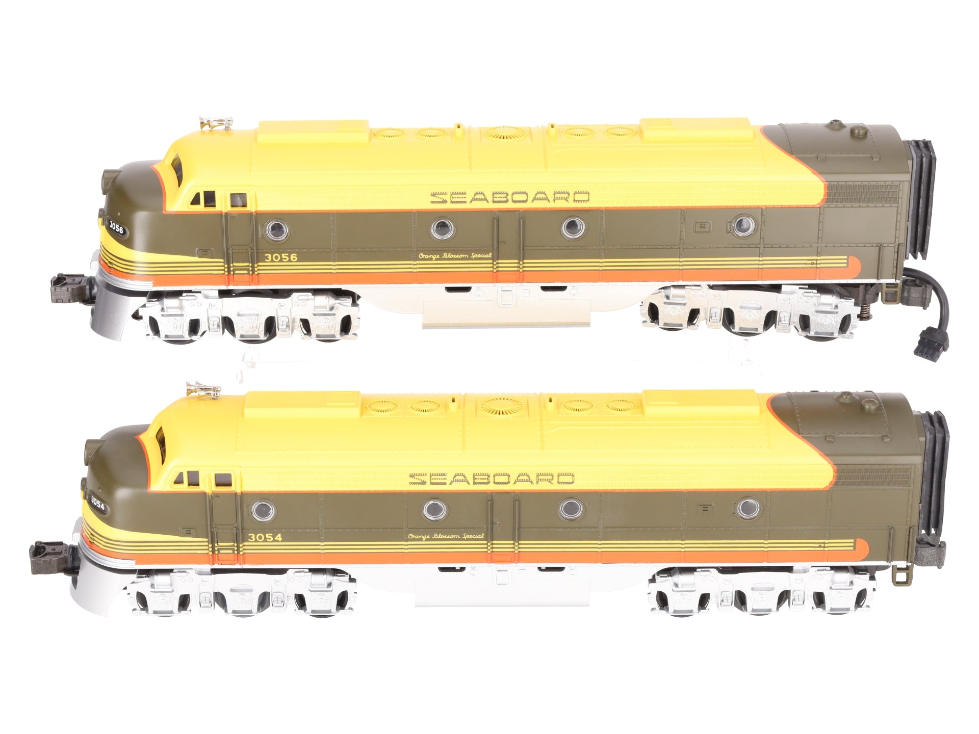 MTH 30-2181-1 Seaboard E-8 AA Diesel Engine Set w/PS1 #3053/3054 EX/Box