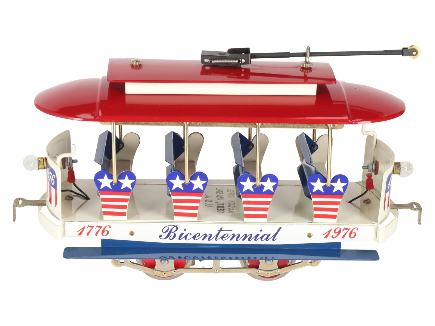 McCoy 1976 Standard Gauge Bicentennial Tinplate Trolley EX/Box
