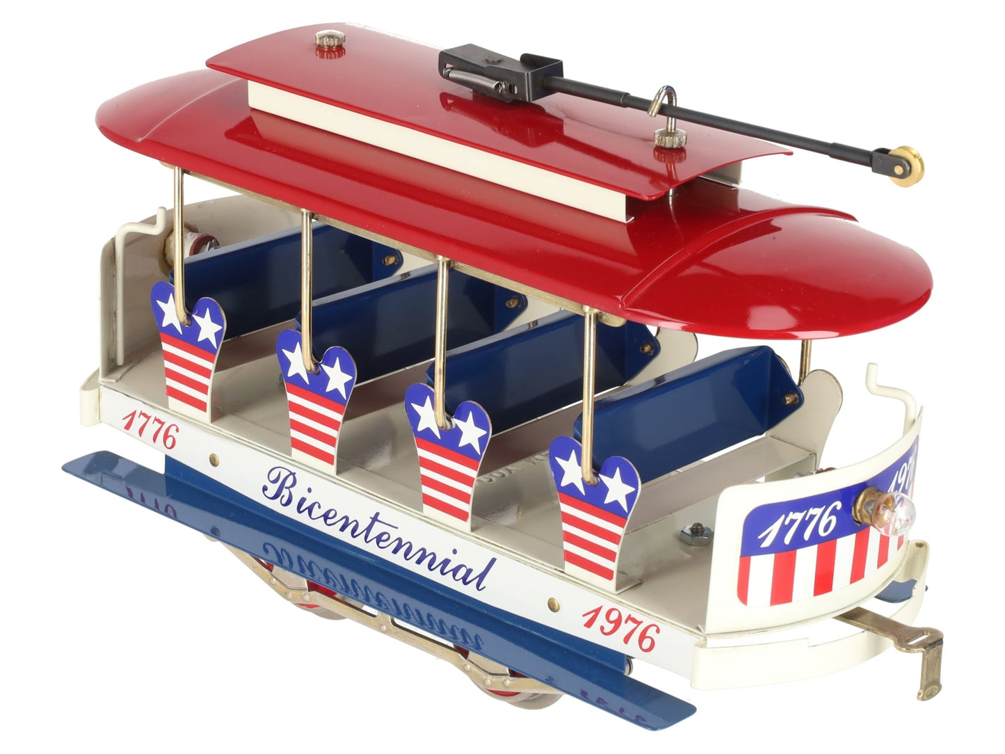 McCoy 1976 Standard Gauge Bicentennial Tinplate Trolley EX/Box