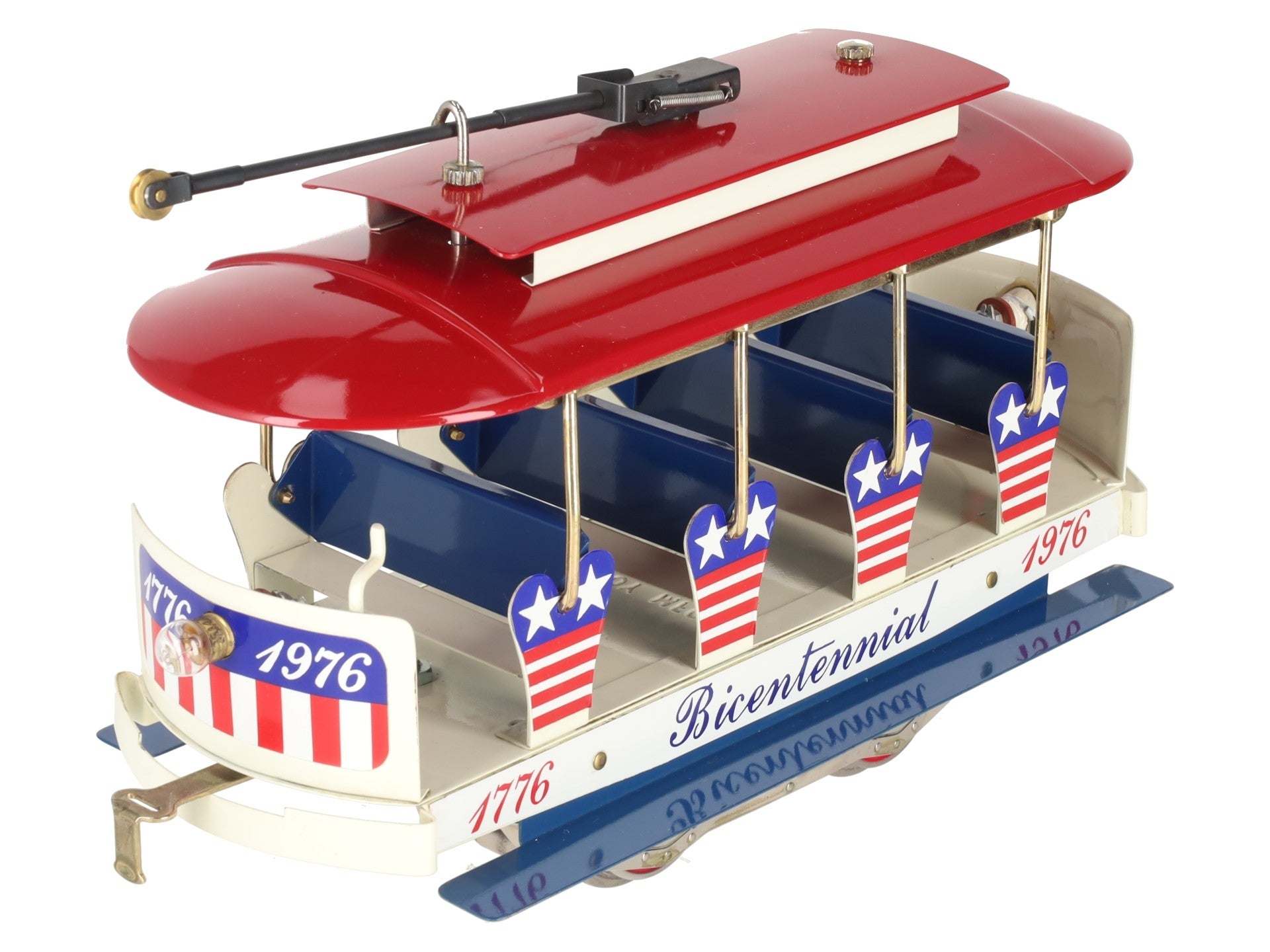 McCoy 1976 Standard Gauge Bicentennial Tinplate Trolley EX/Box
