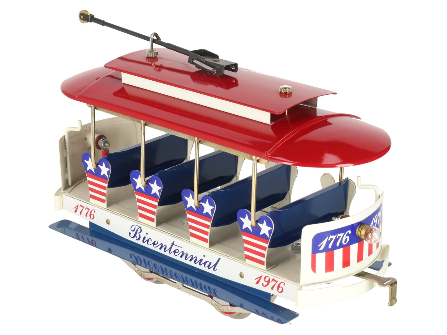 McCoy 1976 Standard Gauge Bicentennial Tinplate Trolley EX/Box