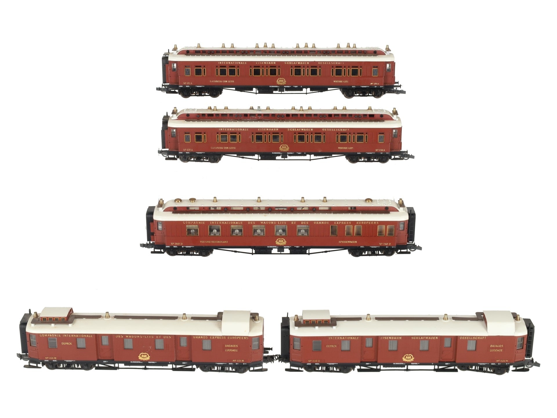 Liliput 386000 HO Scale Orient-Express 5-Car Passenger Set VG