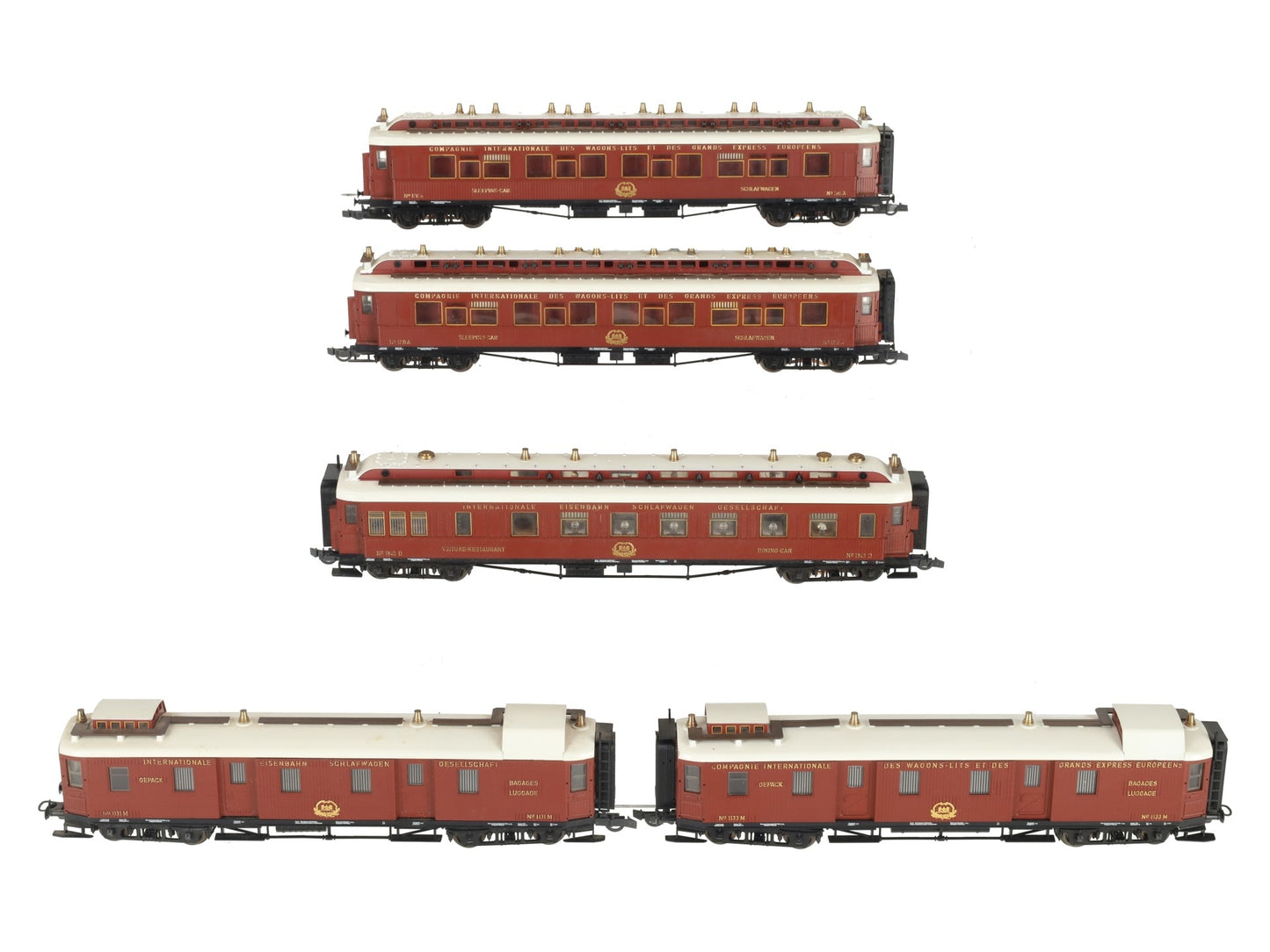 Liliput 386000 HO Scale Orient-Express 5-Car Passenger Set VG