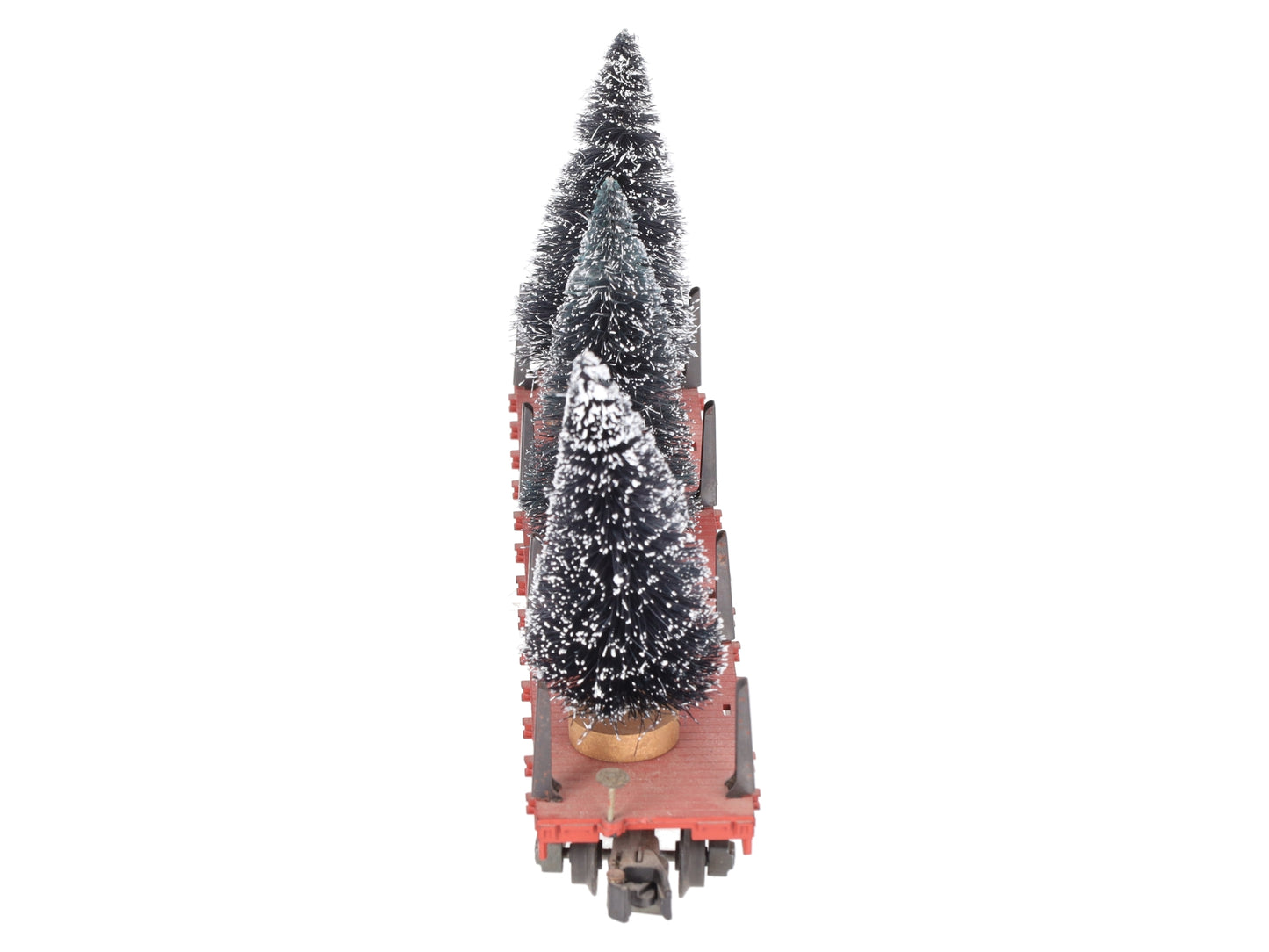 American Flyer 24558 Vintage S Canadian Pacific Flatcar w/ Christmas Trees VG
