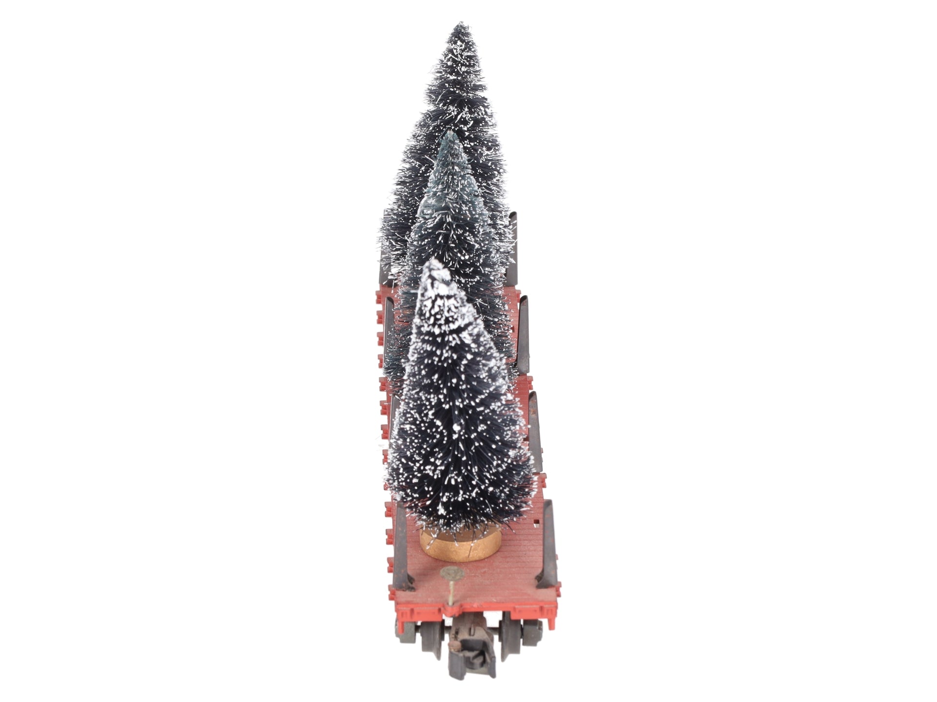 American Flyer 24558 Vintage S Canadian Pacific Flatcar w/ Christmas Trees VG
