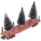 American Flyer 24558 Vintage S Canadian Pacific Flatcar w/ Christmas Trees VG