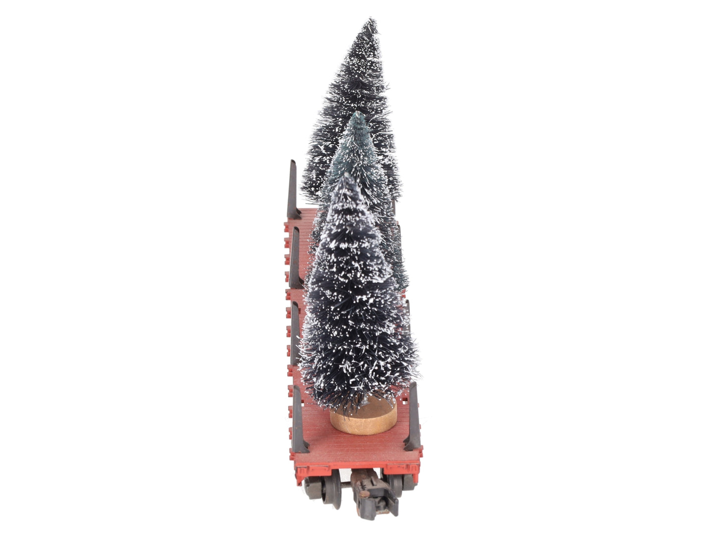 American Flyer 24558 Vintage S Canadian Pacific Flatcar w/ Christmas Trees VG