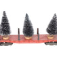 American Flyer 24558 Vintage S Canadian Pacific Flatcar w/ Christmas Trees VG