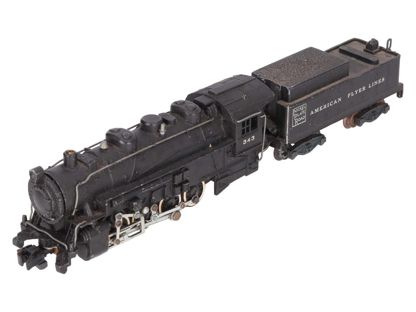 American Flyer 343 Vintage S Gauge Nickel Plate Road 0-8-0 Steam Switcher VG