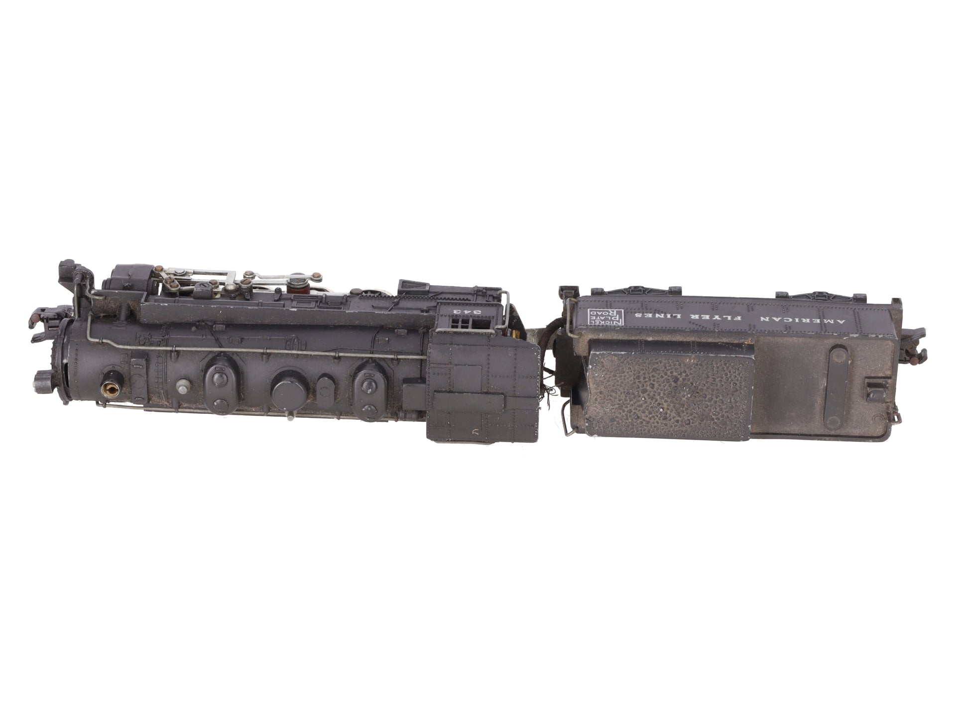 American Flyer 343 Vintage S Gauge Nickel Plate Road 0-8-0 Steam Switcher VG
