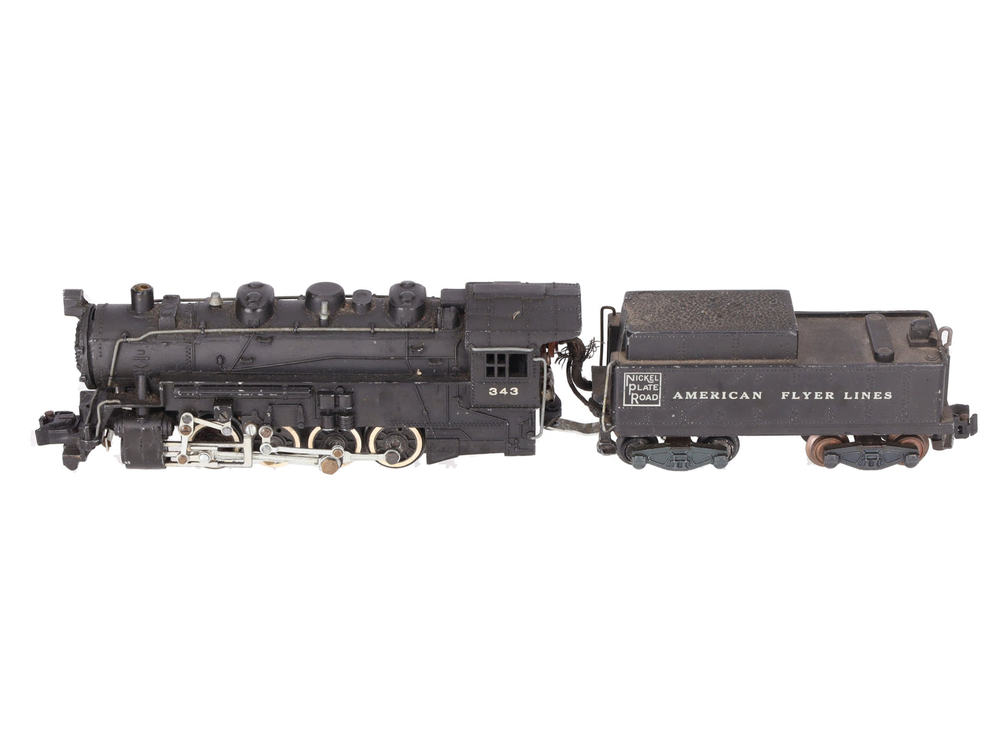 American Flyer 343 Vintage S Gauge Nickel Plate Road 0-8-0 Steam Switcher VG