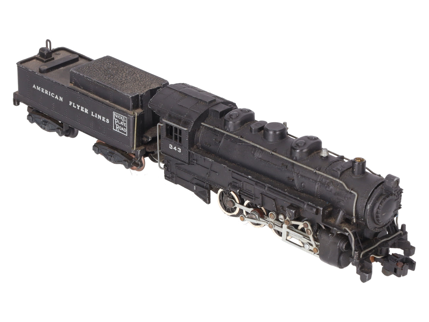American Flyer 343 Vintage S Gauge Nickel Plate Road 0-8-0 Steam Switcher VG