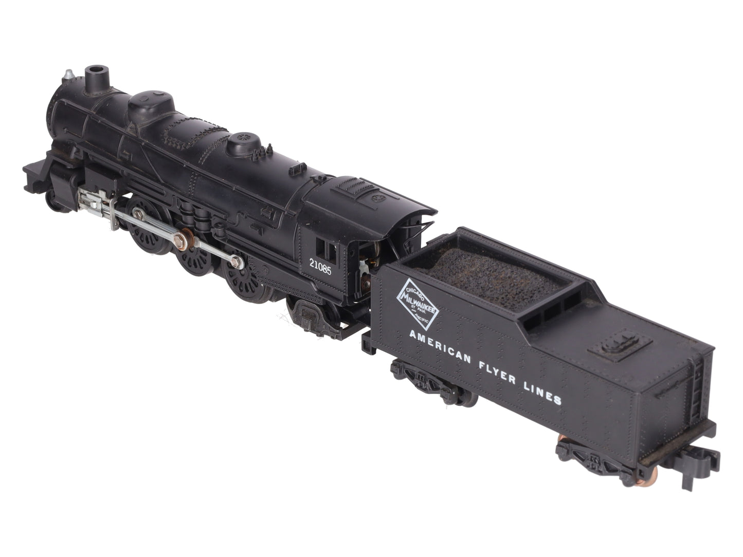 American Flyer 21085 Vintage S C&NW 4-6-2 Steam Locomotive & Tender VG