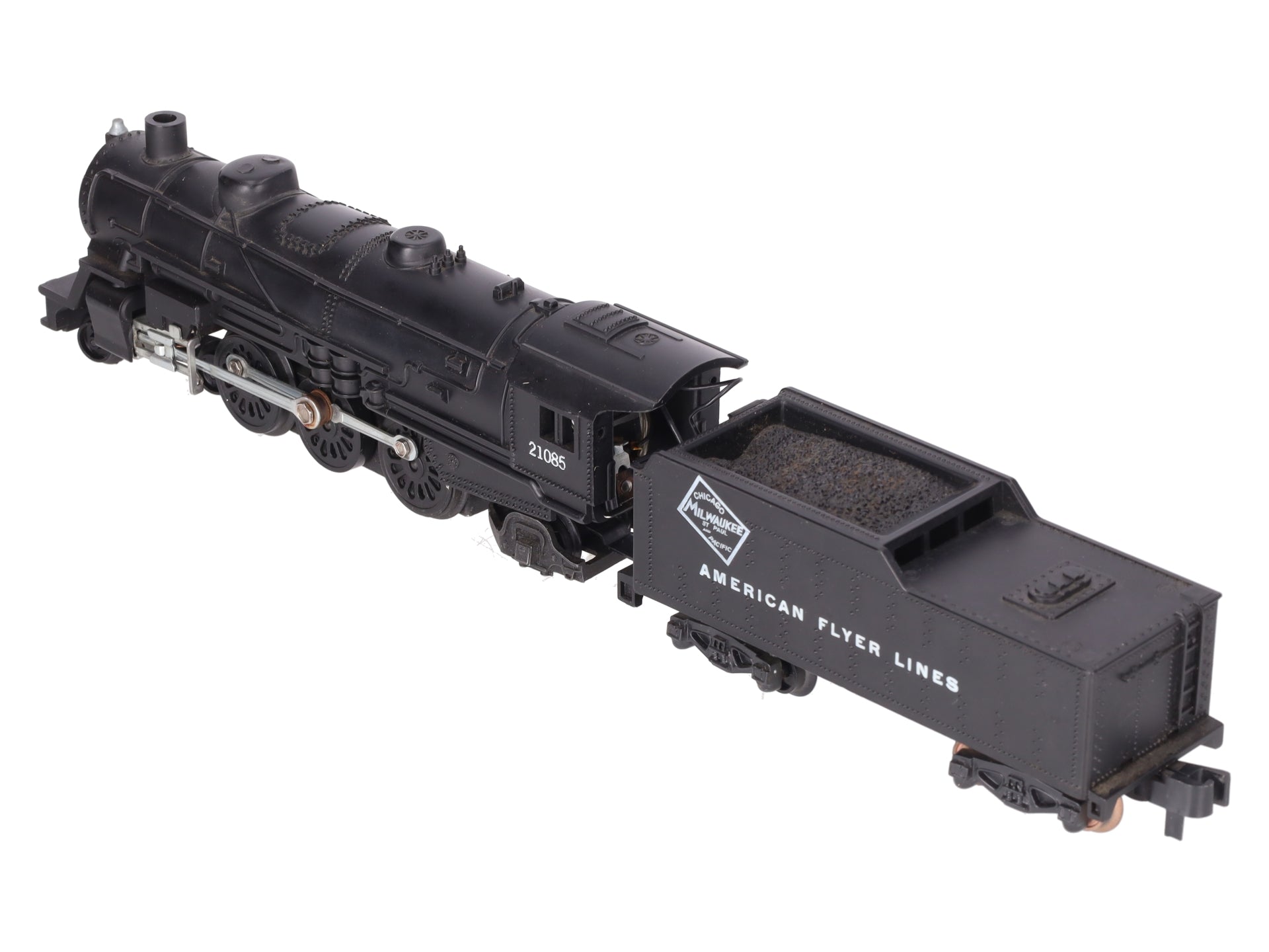 American Flyer 21085 Vintage S C&NW 4-6-2 Steam Locomotive & Tender VG