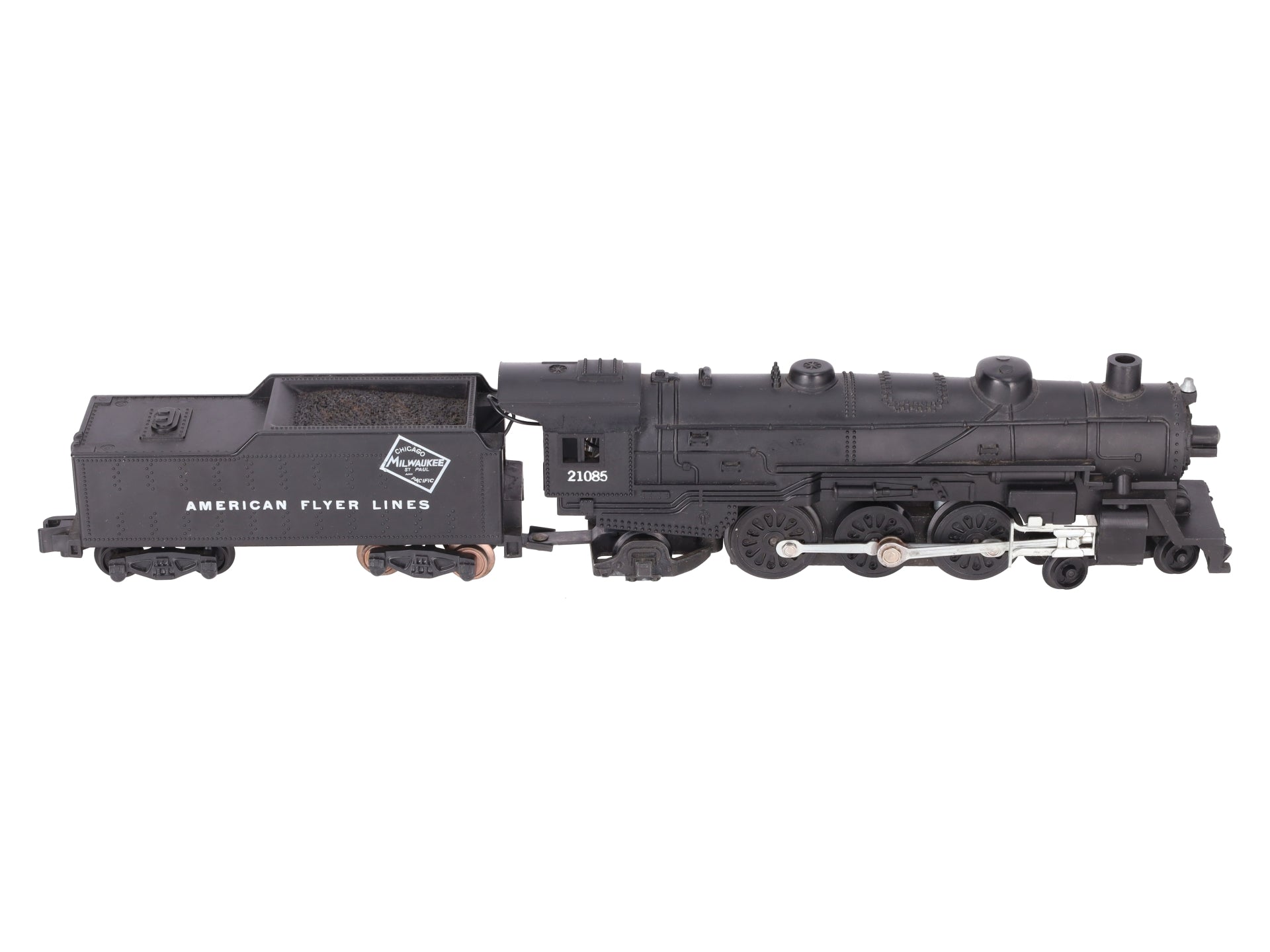American Flyer 21085 Vintage S C&NW 4-6-2 Steam Locomotive & Tender VG