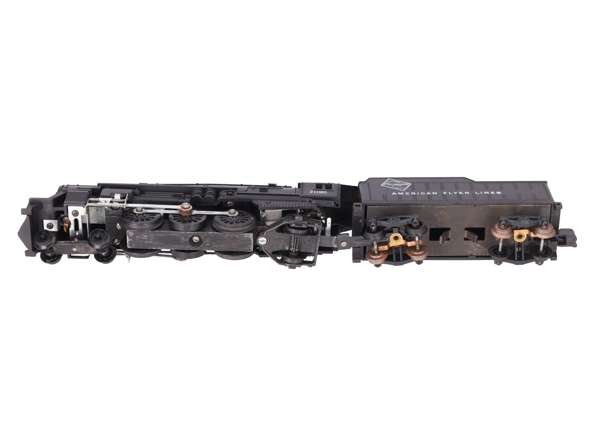 American Flyer 21085 Vintage S C&NW 4-6-2 Steam Locomotive & Tender VG
